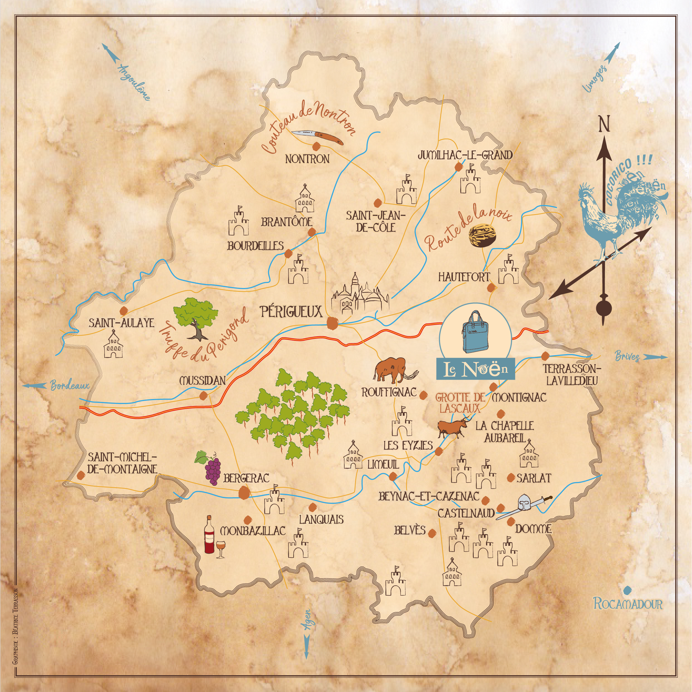Où nous trouver ? Dans le Périgord en Aquitaine. France